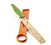 BRANDANI STORE UFFICIALE COLTELLO AFFETTA E PULISCI MELONE ARANCIO E VERDE ANTIADERENTE INOX 55327