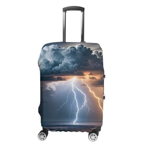 Cloud Lightning Printed Luggage Cover Protector, Fits 18-32 Inch Luggage