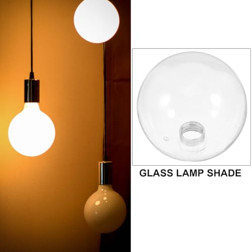 Image of Modern Frosted Globe Lamp Shade Base Replacement Ceiling Fan Light Covers Pendant Fixtures