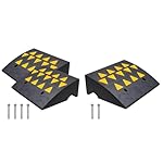 2-Pack-VEVOR-Rubber-Curb-Ramps-6-Rise-Height-33069-lbs-Capacity-Threshold-Ramps-for-Cars-Wheelchairs-Bikes-15T-Heavy-Duty-Rubber-Ramp