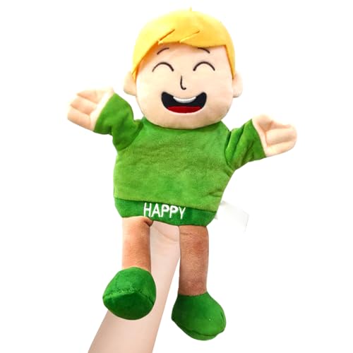 Plüsch-Handpuppen – Emotionales, pädagogisches, interaktives Spielzeug, niedliche Charakterfiguren | Perfekt für, Mädchen, Spielspaß, Unterricht im Klassenzimmer, Geschichtenerzählsitzungen, dr