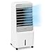 Klarstein Townhouse - Enfriador de aire, 3 en 1, Ventilador, Humidificador de aire, 110 W, 396 m³/h, 4 modos: normal, naturaleza, noche e inteligente, Programable 8 h, Déposito de 7 L, Blanco floral