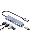 [Mises à niveau uniques] Multiprise usb a ajouté un port d'alimentation USB-C. Lorsque vous connectez un disque dur et d'autres appareils nécessitant une puissance élevée, vous pouvez utiliser USB-C pour alimenter hub usb alimenté afin que multiport usb puisse fonctionner de manière stable.