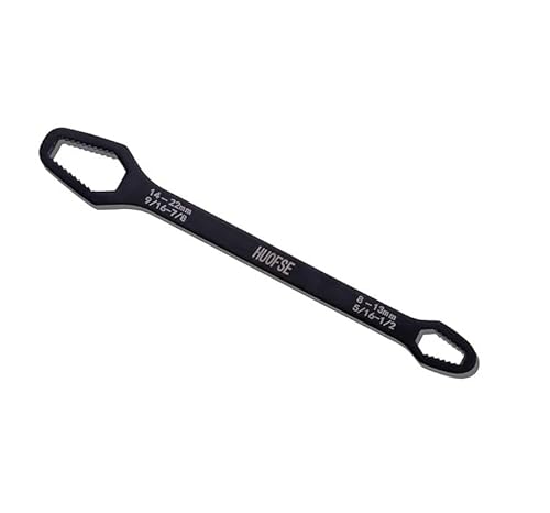 Mr.gadget's Solutions Black Multi-Purpose Adjustable Wrench | Double-Ended Adjustable Spanner (8-13Mm & 14-22Mm) | Compact, Lightweight Hand Tool For Home And Professional Use