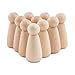 Wood Doll Bodies - Girl 2 inch - Bag of 10
