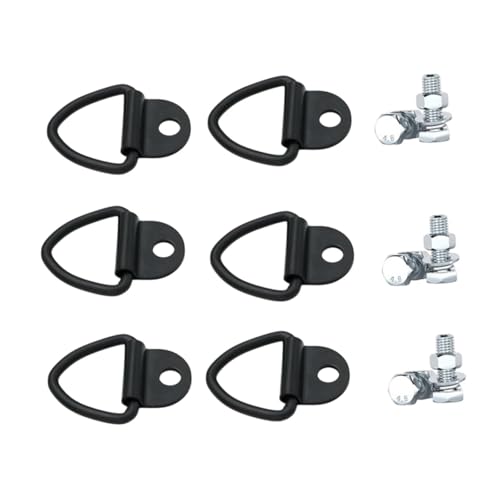 Sharplace 6 Piezas Cargan Doblando Contra Anillos, Acero, con de Cama de Camión de Cerrojo con Cama Colgante de Cama para Botes Motocicletas
