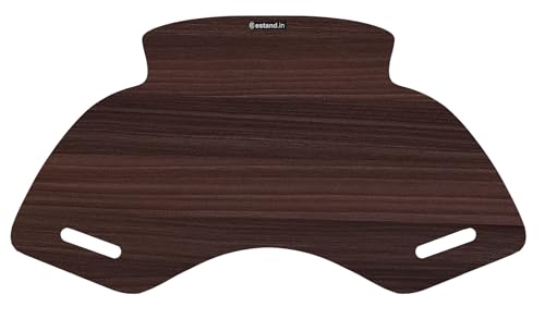 Image of Lapboard for Laptop & Study | Ergonomic Wooden Lap Desk | Large 30.5 inch Surface | Lightweight & Portable | Work from Bed, Sofa, Chair | Made in India | (Walnut, SPIDER-LB-30X16-WALNUT)