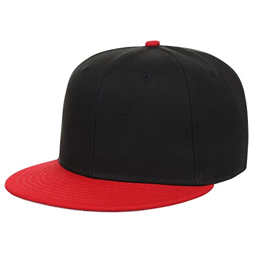 Image of Lids Blank Premium Full Court w /Colored Under Visor Fitted Cap