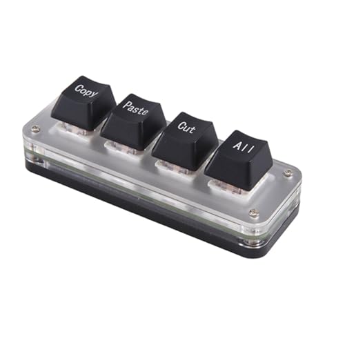 Teclado Mecánico Mini 4-Key USB-C Negro miniatura 5