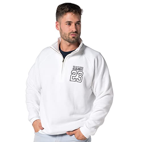 Sweat-shirt blanc zippé taille M veste légère sport et détente pour adulte