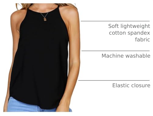 Image of LouKeith Womens Tank Tops Casual Flowy Printed Vest Shirts Sleeveless Cotton Soft Summer Tees Blouses