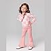 Voxikodex Size 4 5T Toddler Kid Girl Cute Clothes Girls Fashion Clothes 2PCS Pink Top and Pants Winter Set(4-5T)