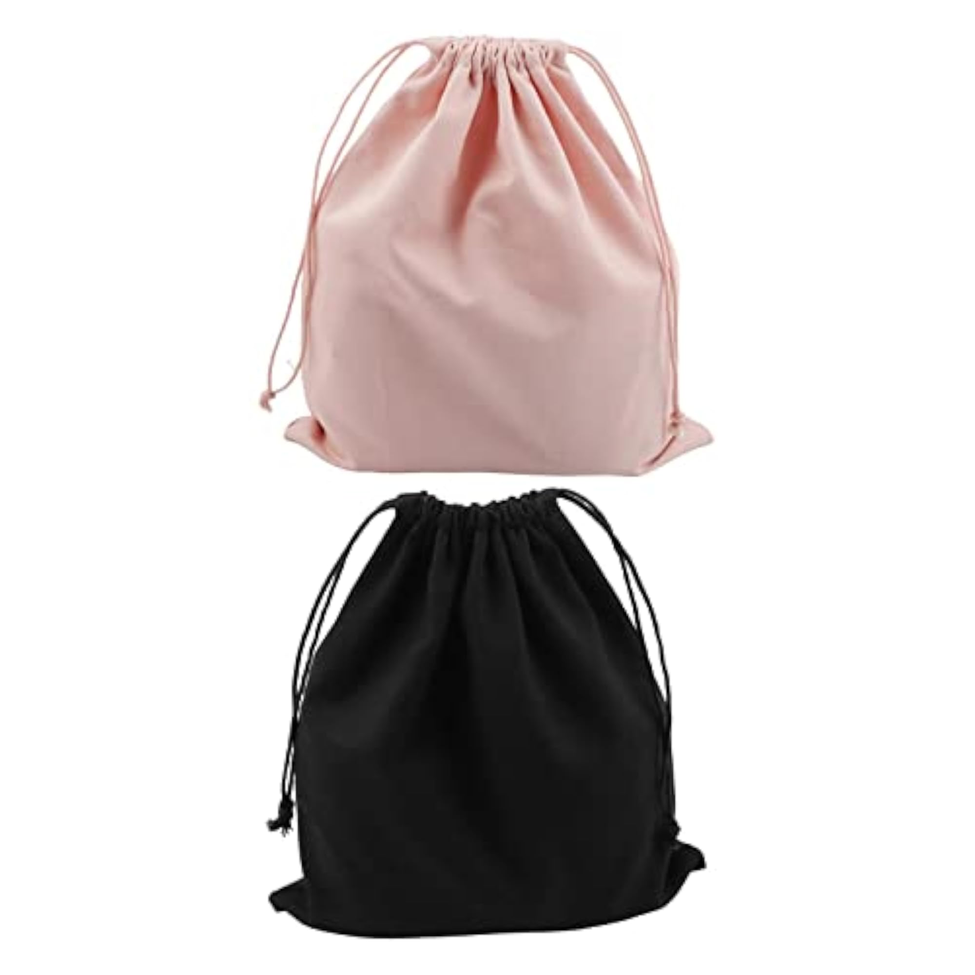 2X Canvas Drawstring Storage Bag, Shoes Laundry Organizer