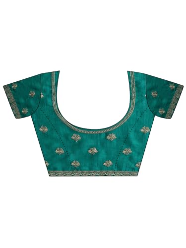 Image of Libas Embellished Silk Blend Saree for Women With Unstitched Blouse Piece | Traditional Saree for Festive & Wedding
