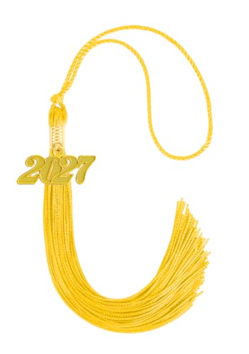 Image of 2027 Tassel Graduation,Gold Tassel 2027 for Grad Cap and Graduation Ceremony Accessory Decoration