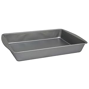 G & S Metal Products Company OvenStuff Nonstick Bake and Roasting Pan, 12.8 inch x 8.9 inch, Gray