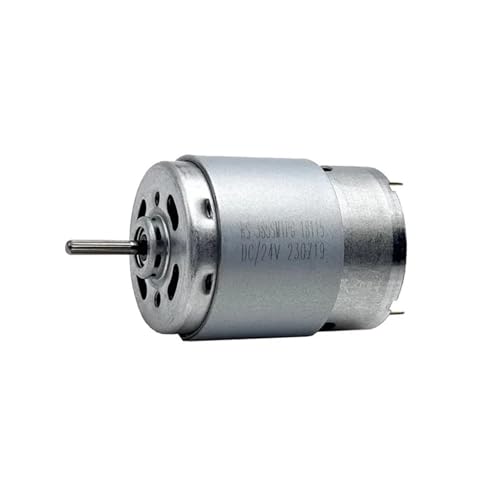 Moteur 385 CC 12V 24V avec roulement à billes avant et arbre moleté