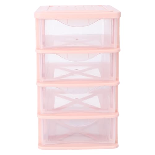 Boîte de rangement tiroir plastique à 4 niveaux pour cosmétiques