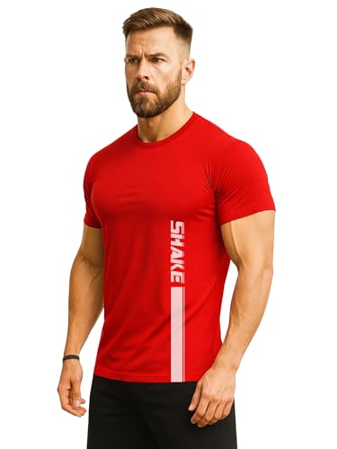 Image of 3Colours RGB Active Fit Men's Sports T-Shirt - Lightweight Quick Dry Polyester Gym & Running Wear-Shake