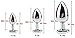 Produktbild 3 Stück Liebesform Edelstahl Ànâles Plug Set-Schmuck Diamond Back Persönlich für Frauen Spiele