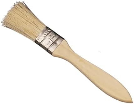 Paint Brush Wood Handle Bristles Oil Wax Folk Art Home Decor 1/2/3 Inch Brushes(1inch)