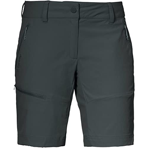 Shorts Toblach2, leichte und kühlende kurze Wanderhose mit elastischem Stoff, vielseitige Outdoor Hose mit optimaler Passform und praktischen Taschen Damen-Asphalt-44