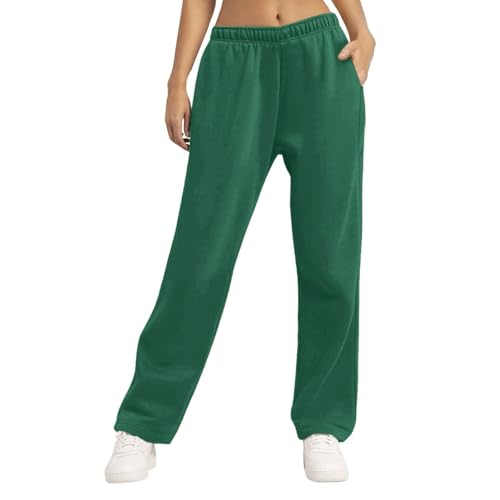 Pantalon de jogging femme doublure polaire chaude taille haute avec poches