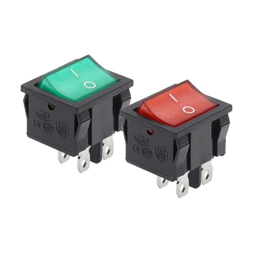 Interruptor basculante KCD5 21x24mm de 6 pines 3 posiciones para 250VAC 12A 6