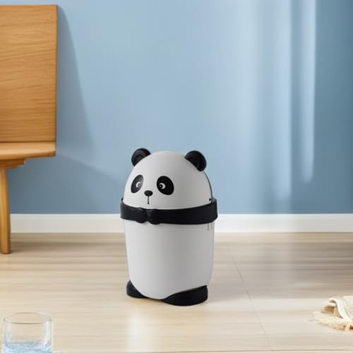 Caneca de basura con diseño de panda multifuncional miniatura 6