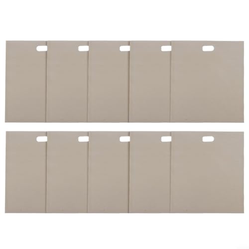 Advokingtap 10 bolsas reutilizables antiadherentes para tostadora, resistentes al calor hasta 250 °C, para sándwiches, pan tostado y hornear en la cocina, microondas, hornos o parrillas (17 x 19 cm)