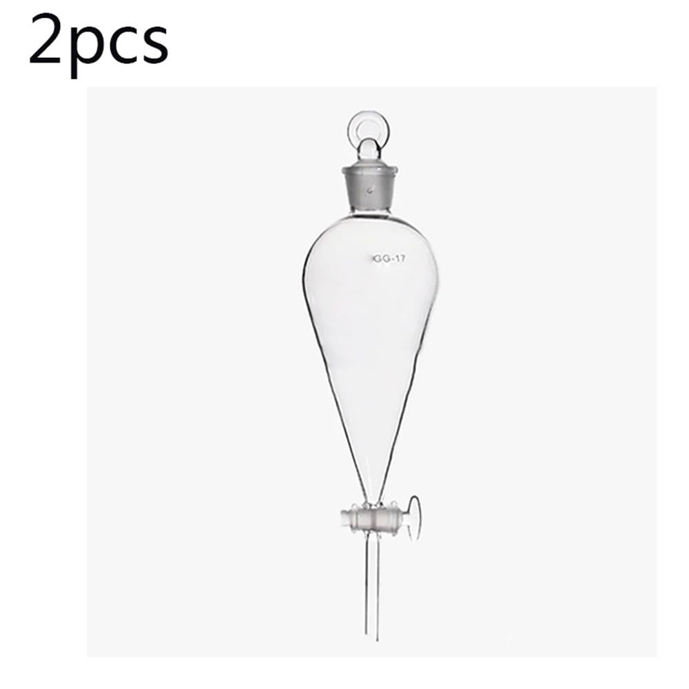 Szklany lejek działowy, 60 do 1000 ml, drobny lejek, separator do laboratorium, sprzęt laboratoryjny