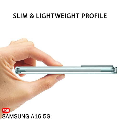 Image of TheGiftKart Back Cover Soft Case for Samsung Galaxy A16 5G | Best Camera Protection | Inbuilt Dust Plugs & Anti-Slip Grip | Ultra Clear Slim Back Case Cover for Samsung A16 5G (Silicone, Transparent)
