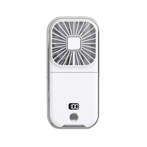 Ventilateur de bureau contre la chaleur avec support de téléphone portable pliant