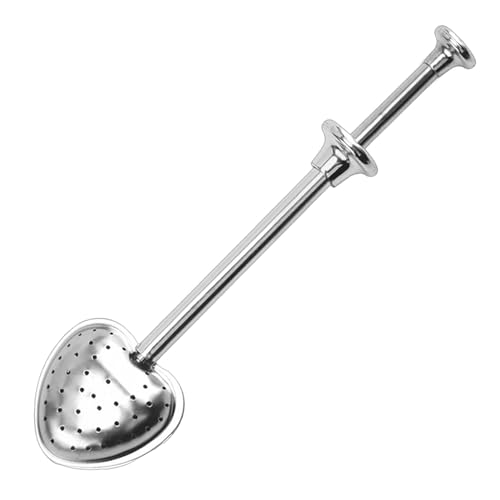 Filtre à thé en acier inoxydable, infuseur à thé en vrac, sucrier en poudre, cuillère à thé en vrac en acier inoxydable, filtre à base de plantes avec pince de serrage à long manche