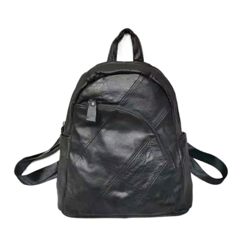 Sac à bandoulière en cuir véritable pour femmes souple style version coréenne chic