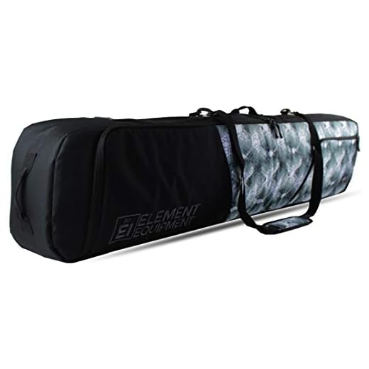 Element Equipment Deluxe Padded Snowboard Bag - Premium High End Travel Bag 165 Diamond