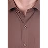 Sparrow Outfit Men’s Cotton Blend Regular Fit Shirt | Casual Wear Formal Shirts for Men and Boys | Spread Collar Long Sleeve Button Down Shirt for Office Parties Special Occasions (Nutty Brown)