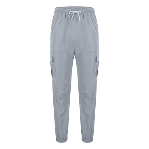 WENKOMG1 Men's Cargo Pants, Athletic Work Outdoor Hiking Sports Sweatpants Joggers with Pockets, S-2XL4