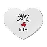 University of Central Missouri Mules Heart Acrylic Fridge Refrigerator
