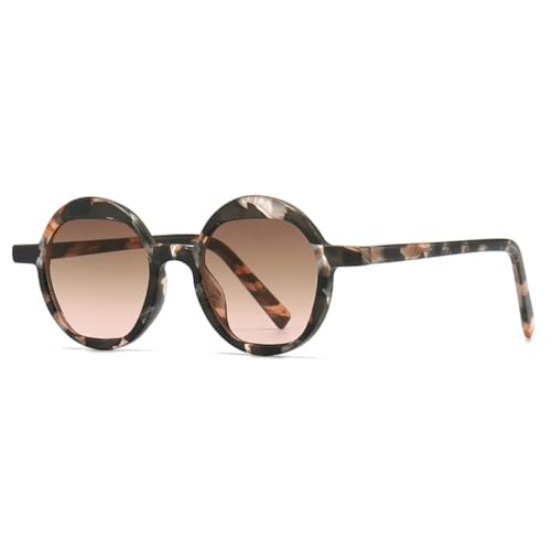 Lunettes de soleil de luxe avec monture fine ronde pour un look raffiné