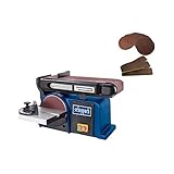 Pack SCHEPPACH Band- und Tellerschleifer 370W - BTS900-3 Schleifbänder - 10 Schleifteller - Korn 180