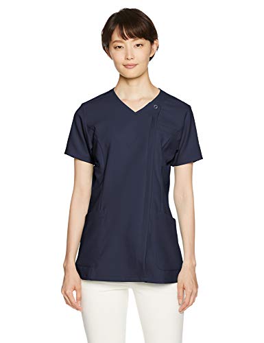 ［ワコール］ スクラブ 白衣 医療用 ジップスクラブ HI Collection HI704 レディース ダークネイビー L (日本...