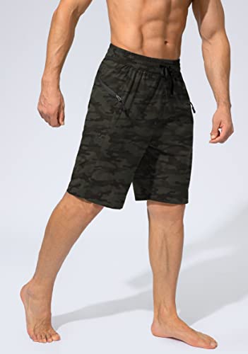 Image of Men's Swim Trunks Quick Dry Board Shorts with Zipper Pockets Beach Shorts Bathing Suits for Men - No Mesh Liner