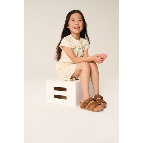 Image of Project Cloud Kids Sandals for Girls - Girls Sandals with Adjustable Buckle Closure, Comfortable Plush & Soft Insole w /Wedge Design Non-Slip Outsole