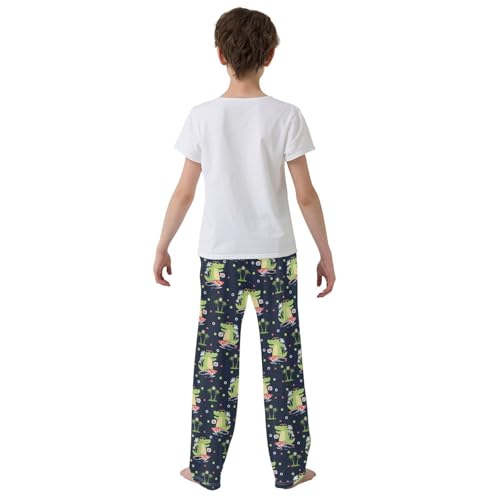 ZZXXB Cool Gater Surf Boys Long Pants Soft Trousers Elastic Waist Kids Lounge Bottoms with Pockets S-XL3