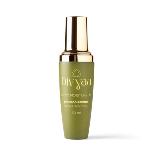 Div.yaa Di.vi.ne De.wy Moisturizer | Luxurious Skin Hydration and Nourishment | Rosemary, Aloe Vera, Kumkumadi Oil, Shea Butter & Almond | Suitable For All Skin Types | 50 ml
