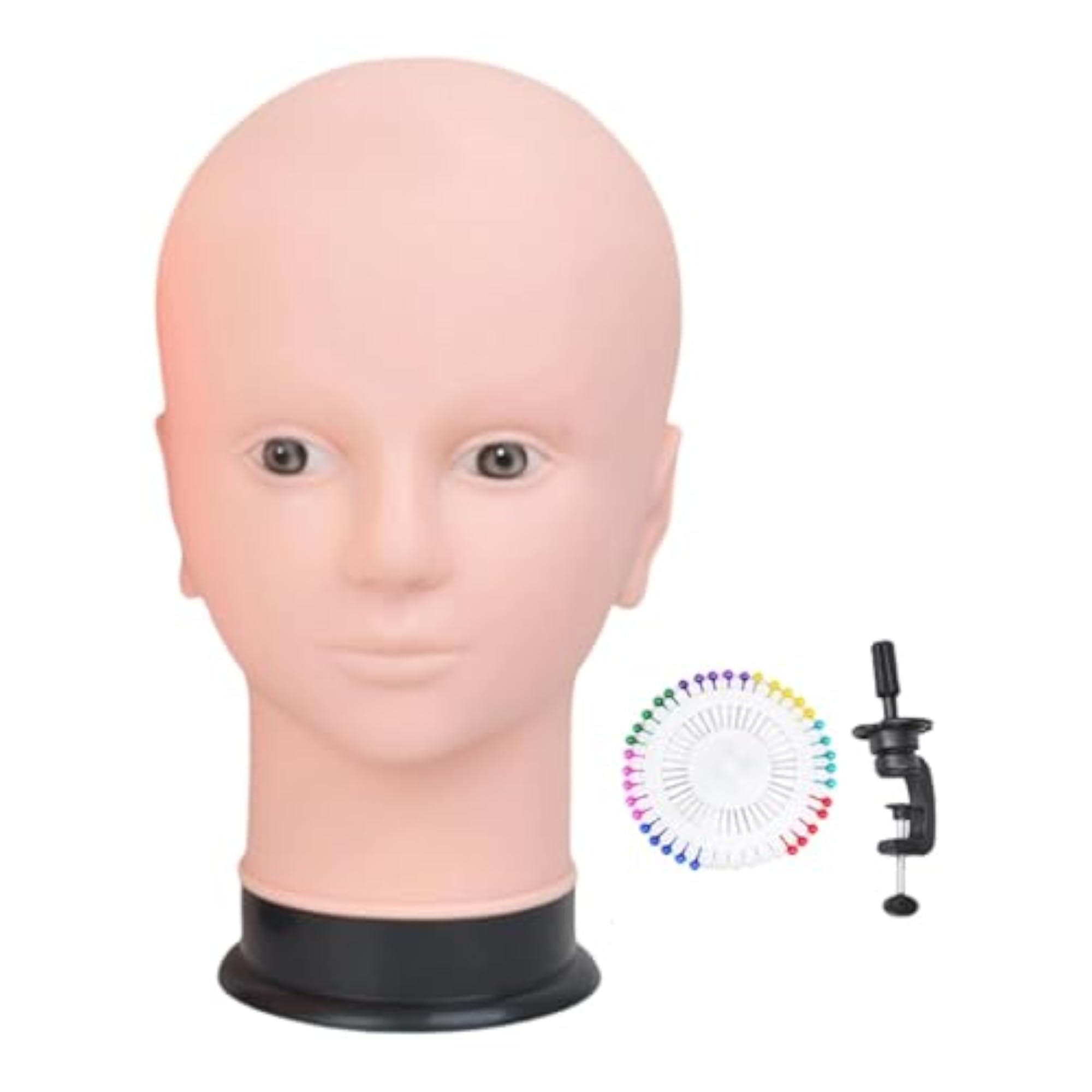 Realistic Bald Mannequin Head for Wig Display