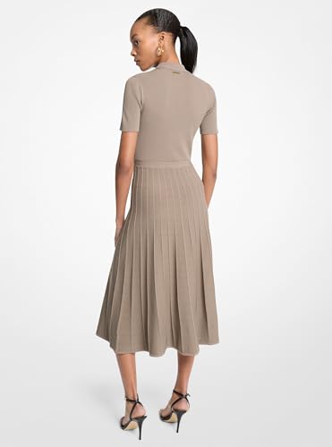 Michael Kors Women's Fit and Flare Midi Polo Dress2