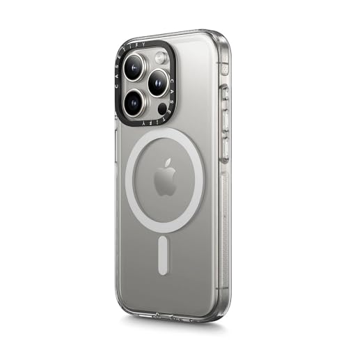 CASETiFY クリア MagSafe対応 iPhone 15 Pro ケース [黄ばみにくい素材 / 2mからの落下試験をクリア / MagSafe に対応]
