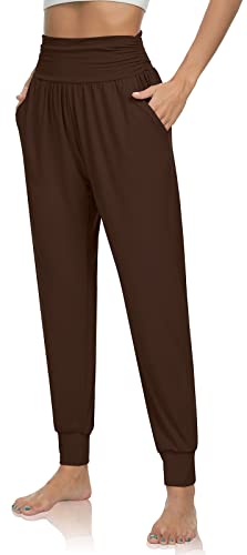 Image of UEU Women's Cozy Yoga Joggers Pants Loose Workout Sweatpants Comfy Lounge Pants with Pockets